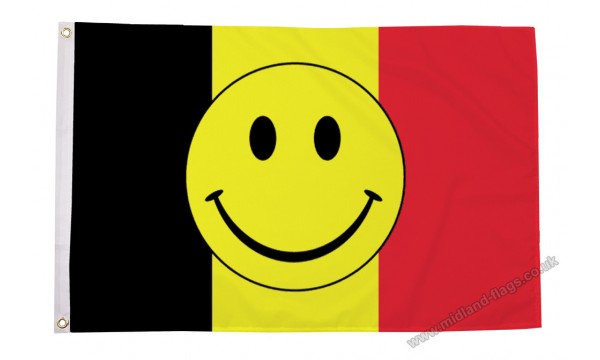 Belgium Smiley Face Flag CLEARANCE (30% off)